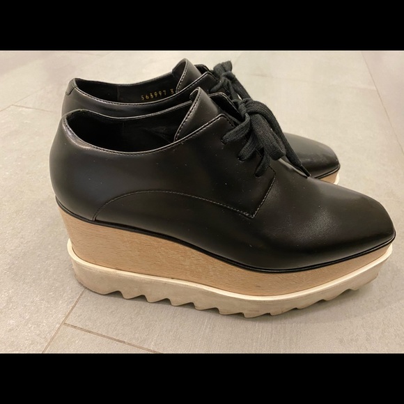 Stella McCartney Elyse brogue platform sz 5 - Picture 1 of 7